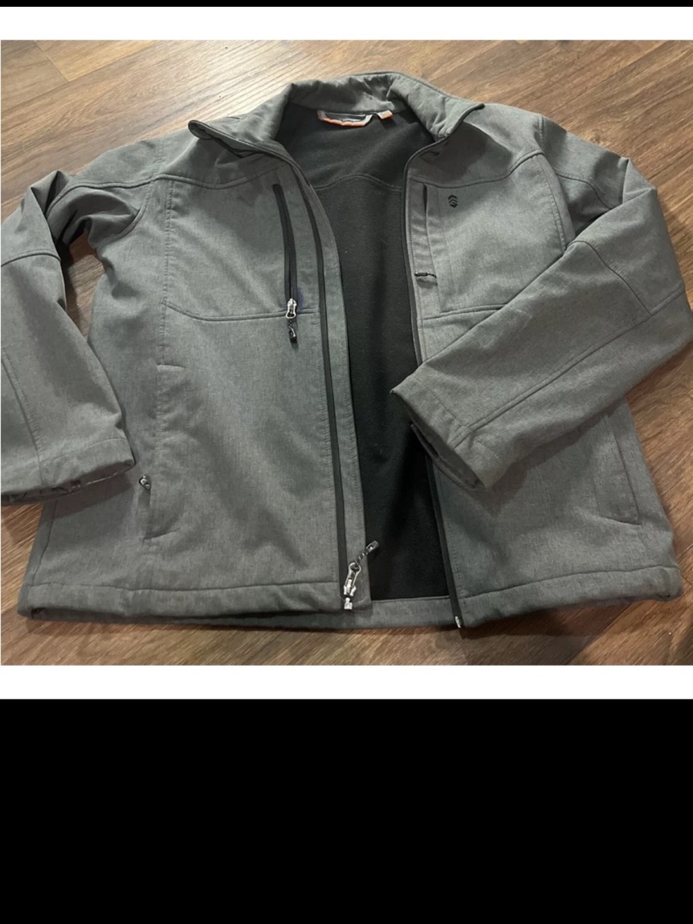 Free Country Men's Super Softshell Jacket Pewter Size Small